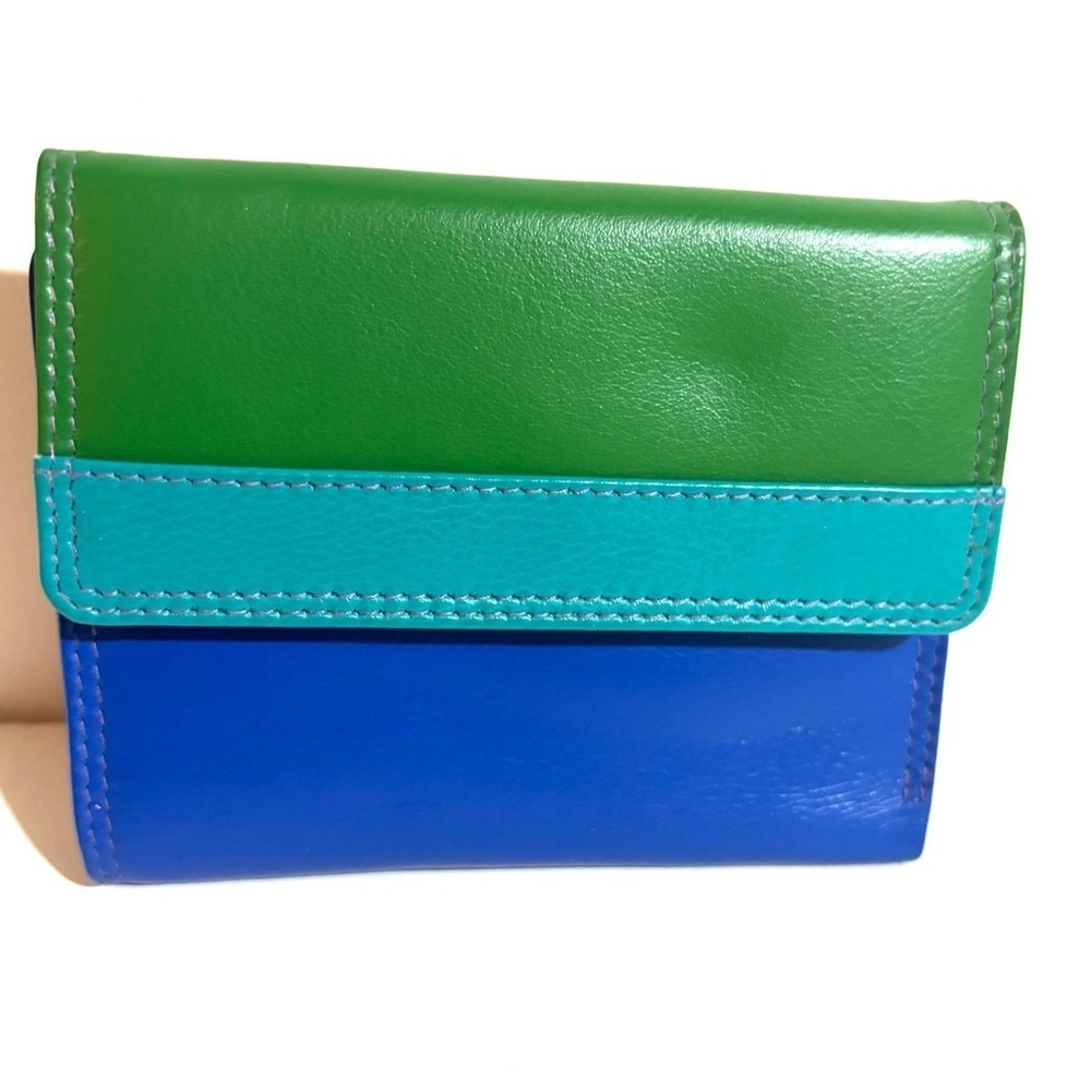 Frid Colorful Trifold  leather Wallet